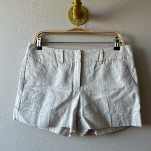 Metallic linen shorts- size 8